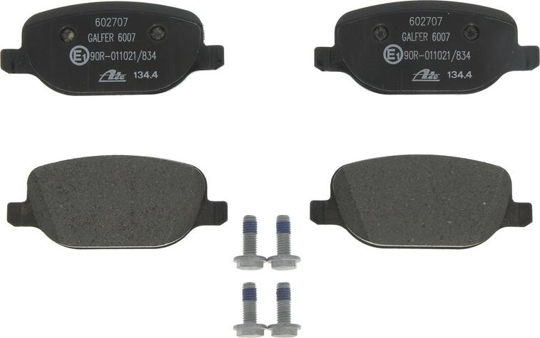 ATE 13.0460-2707.2 - Тормозные колодки, дисковые, комплект abcparts.ee