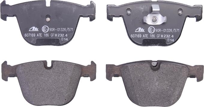 ATE 13.0460-7169.2 - Тормозные колодки, дисковые, комплект abcparts.ee