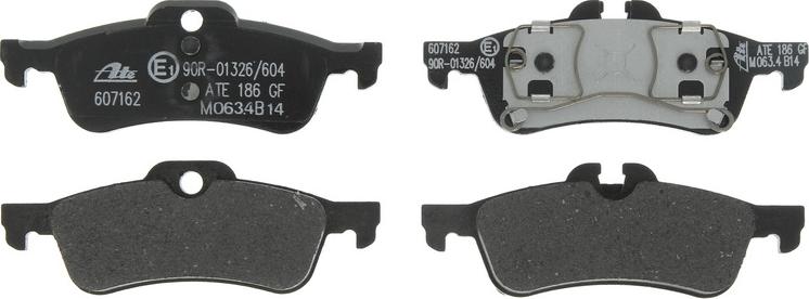 ATE 13.0460-7162.2 - Тормозные колодки, дисковые, комплект abcparts.ee