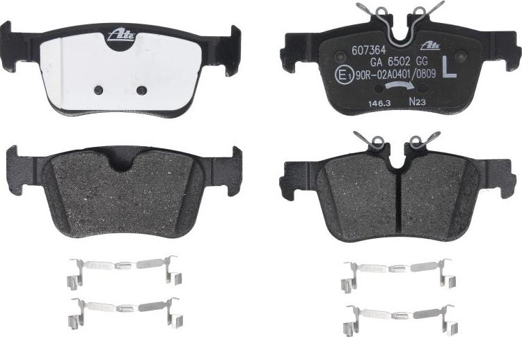 ATE 13.0460-7364.2 - Тормозные колодки, дисковые, комплект abcparts.ee