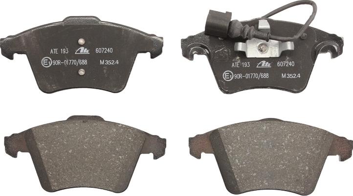 ATE 13.0460-7240.2 - Тормозные колодки, дисковые, комплект abcparts.ee