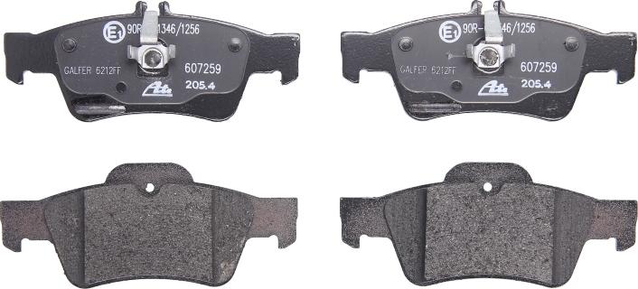 ATE 13.0460-7259.2 - Тормозные колодки, дисковые, комплект abcparts.ee