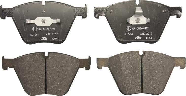 ATE 13.0460-7261.2 - Тормозные колодки, дисковые, комплект abcparts.ee
