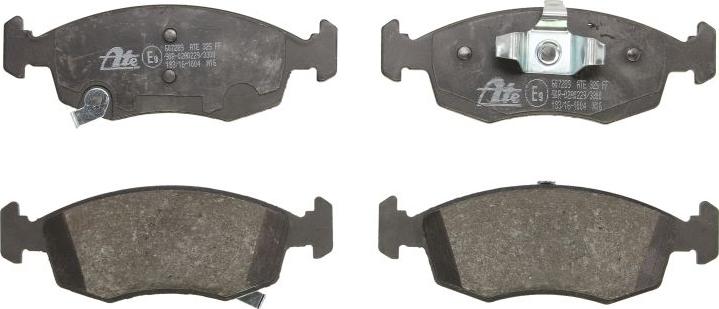 ATE 13.0460-7289.2 - Тормозные колодки, дисковые, комплект abcparts.ee