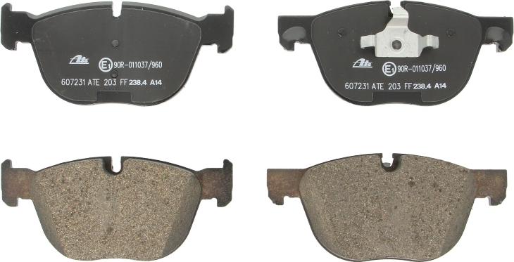 ATE 13.0460-7231.2 - Тормозные колодки, дисковые, комплект abcparts.ee