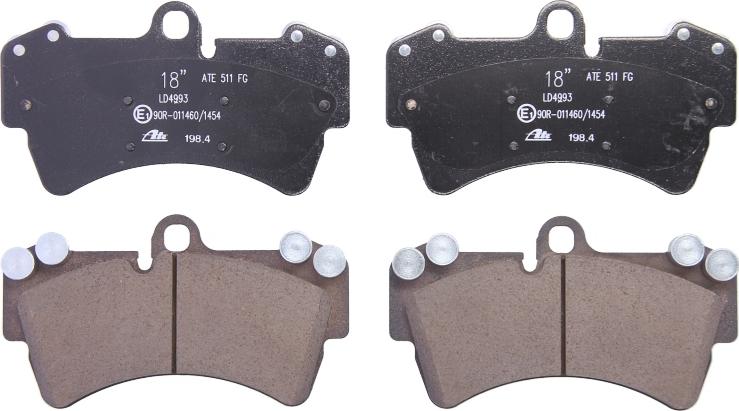 ATE 13.0470-4993.2 - Тормозные колодки, дисковые, комплект abcparts.ee