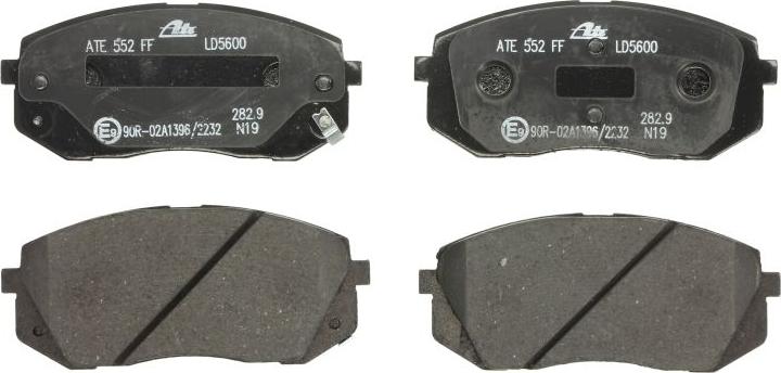 ATE 13.0470-5600.2 - Тормозные колодки, дисковые, комплект abcparts.ee