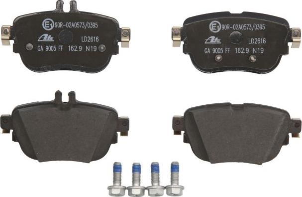 ATE 13.0470-2616.2 - Тормозные колодки, дисковые, комплект abcparts.ee