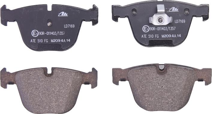 ATE 13.0470-7169.2 - Тормозные колодки, дисковые, комплект abcparts.ee