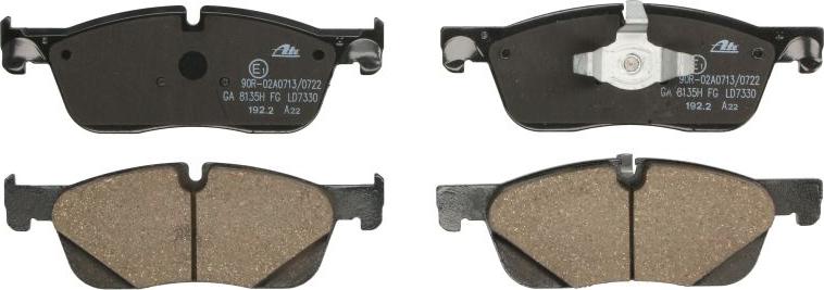 ATE 13.0470-7330.2 - Тормозные колодки, дисковые, комплект abcparts.ee