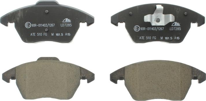 ATE 13.0470-7285.2 - Тормозные колодки, дисковые, комплект abcparts.ee