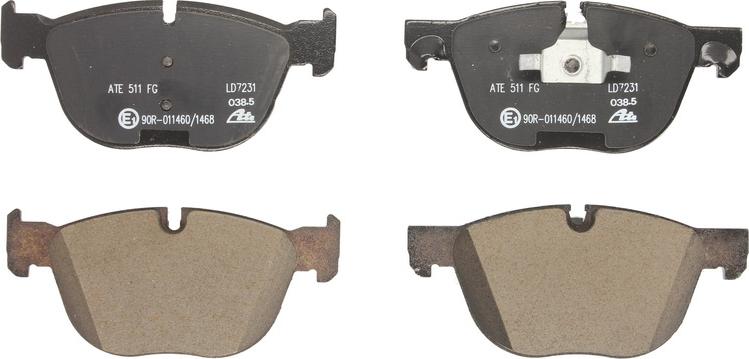 ATE 13.0470-7231.2 - Тормозные колодки, дисковые, комплект abcparts.ee