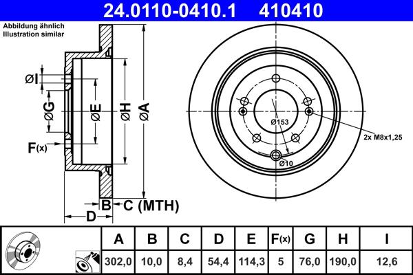 ATE 24.0110-0410.1 - Тормозной диск abcparts.ee