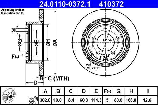 ATE 24.0110-0372.1 - Тормозной диск abcparts.ee