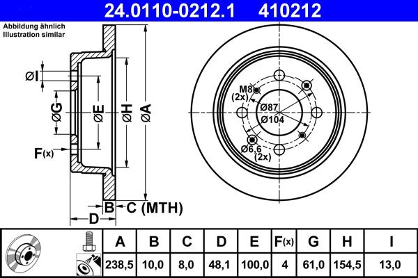 ATE 24.0110-0212.1 - Тормозной диск abcparts.ee