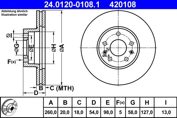 ATE 24.0120-0108.1 - Тормозной диск abcparts.ee