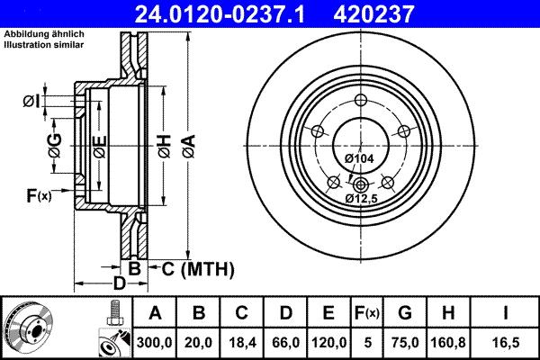 ATE 24.0120-0237.1 - Тормозной диск abcparts.ee