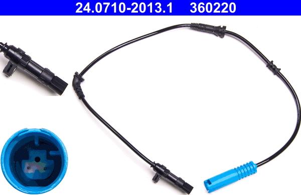 ATE 24.0710-2013.1 - ABS датчик, частота вращения колеса abcparts.ee