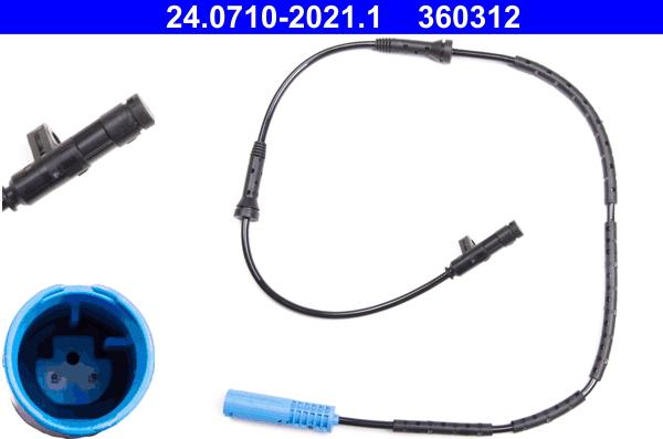 ATE 24.0710-2021.1 - ABS датчик, частота вращения колеса abcparts.ee