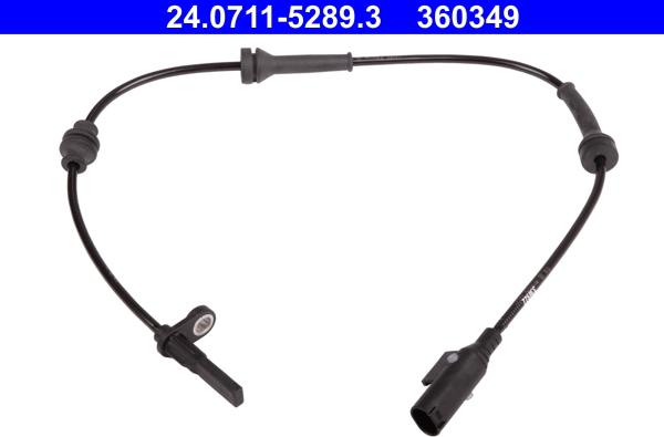 ATE 24.0711-5289.3 - ABS датчик, частота вращения колеса abcparts.ee