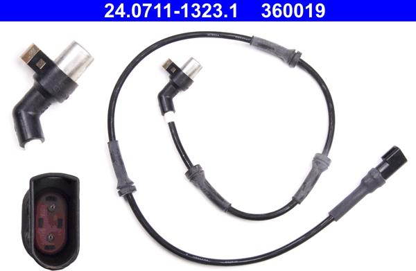 ATE 24.0711-1323.1 - ABS датчик, частота вращения колеса abcparts.ee