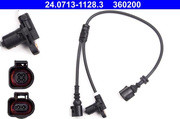 ATE 24.0713-1128.3 - ABS датчик, частота вращения колеса abcparts.ee