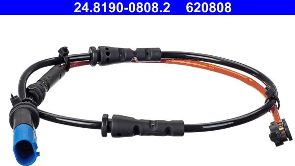 ATE 24.8190-0808.2 - Сигнализатор, износ тормозных колодок abcparts.ee