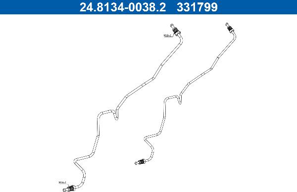 ATE 24.8134-0038.2 - Трубопровод тормозного привода abcparts.ee