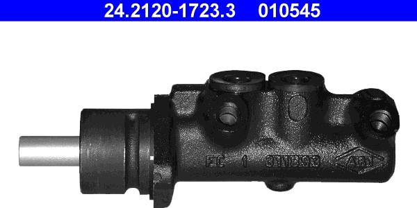ATE 24.2120-1723.3 - Главный тормозной цилиндр abcparts.ee