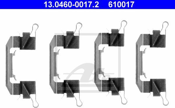 ATE-APAC 13.0460-0017.2 - Комплектующие для колодок дискового тормоза abcparts.ee