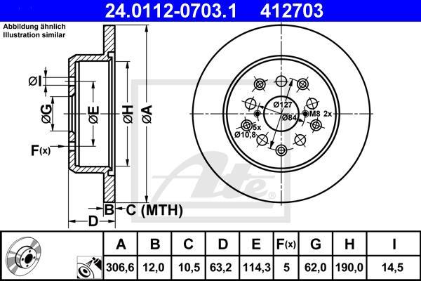 ATE-APAC 24.0112-0703.1 - Тормозной диск abcparts.ee