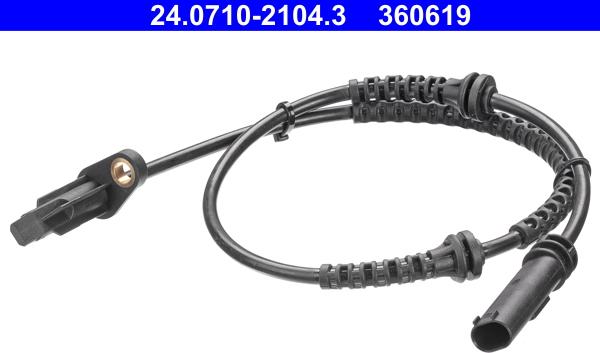 ATE-APAC 24.0710-2104.3 - ABS датчик, частота вращения колеса abcparts.ee