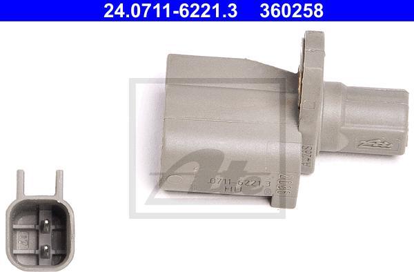 ATE-APAC 24.0711-6221.3 - ABS датчик, частота вращения колеса abcparts.ee