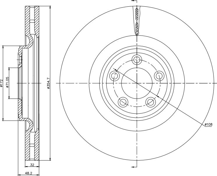 ATE-APAC 24.8032-0214.1 - Тормозной диск abcparts.ee