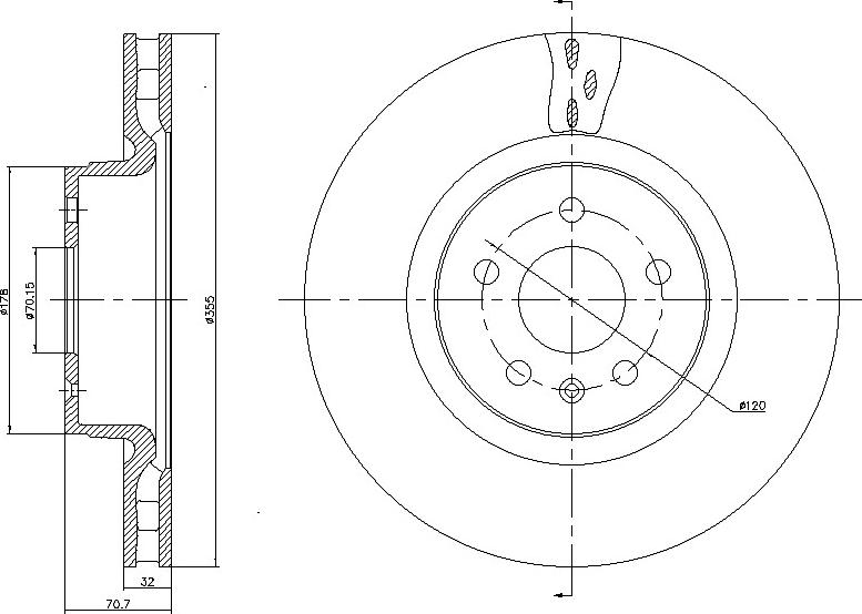 ATE-APAC 24.8032-0234.1 - Тормозной диск abcparts.ee