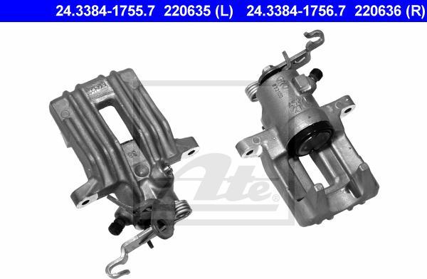ATE-APAC 24.3384-1755.7 - Тормозной суппорт abcparts.ee