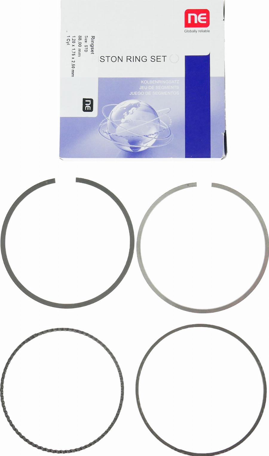 ATMMotoren 10018720 - Поршневое кольцо abcparts.ee