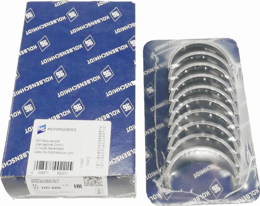 ATMMotoren 10021548 - Комплект подшипников коленчатого вала abcparts.ee