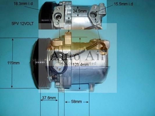 Auto Air Gloucester 14-0341 - Компрессор кондиционера abcparts.ee