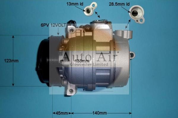 Auto Air Gloucester 14-0309P - Компрессор кондиционера abcparts.ee