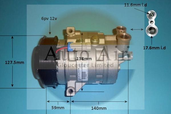 Auto Air Gloucester 14-0271 - Компрессор кондиционера abcparts.ee