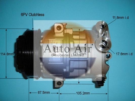 Auto Air Gloucester 14-1447R - Компрессор кондиционера abcparts.ee