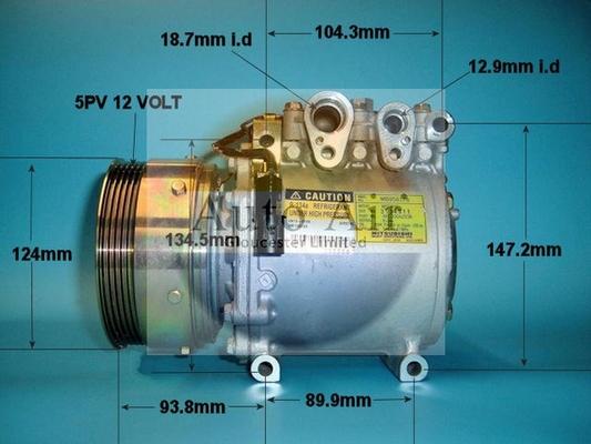 Auto Air Gloucester 14-1189 - Компрессор кондиционера abcparts.ee