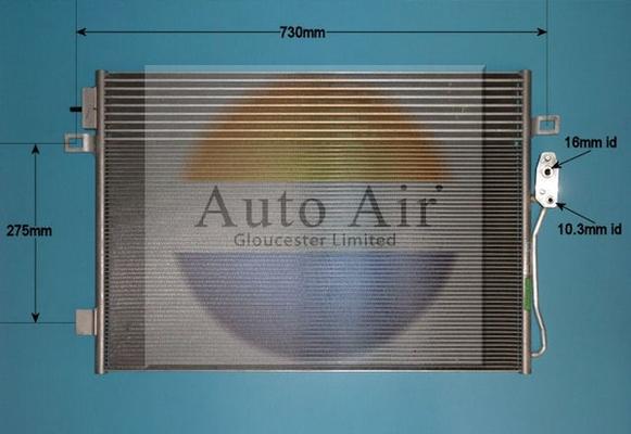 Auto Air Gloucester 16-6235 - Конденсатор кондиционера abcparts.ee