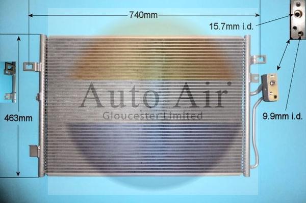Auto Air Gloucester 16-6236 - Конденсатор кондиционера abcparts.ee