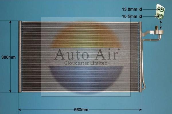 Auto Air Gloucester 16-0015 - Конденсатор кондиционера abcparts.ee
