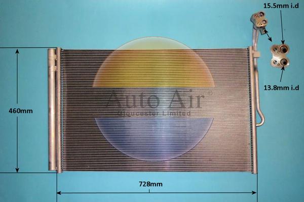 Auto Air Gloucester 16-0075 - Конденсатор кондиционера abcparts.ee