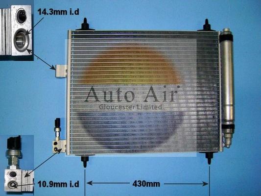 Auto Air Gloucester 16-1982 - Конденсатор кондиционера abcparts.ee