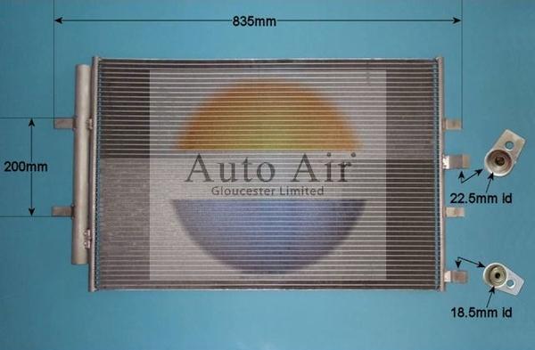 Auto Air Gloucester 16-1436 - Конденсатор кондиционера abcparts.ee