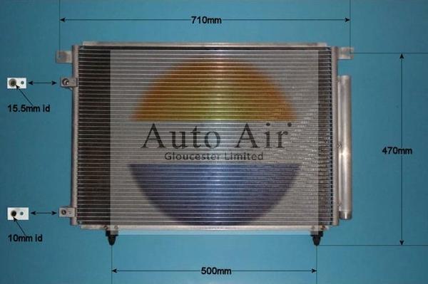 Auto Air Gloucester 16-1083 - Конденсатор кондиционера abcparts.ee